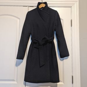 Babaton Navy Wool Conor Coat S